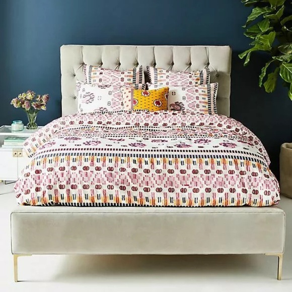 Anthroplogie bedding Woven Malindi Cal King duvet - Picture 3 of 3